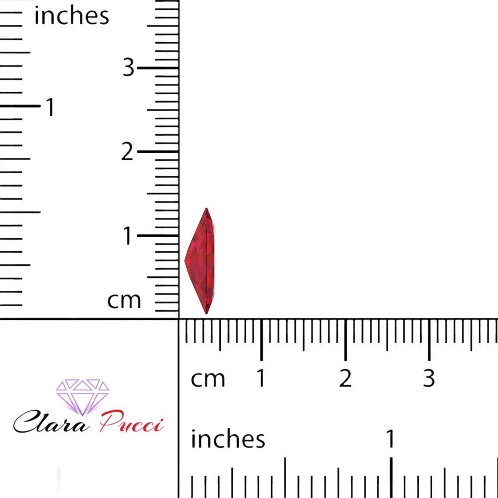 0.5 to 2.5 ct Marquise Cut Simulated Pink Ruby July Birthstone
