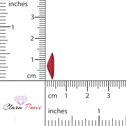 0.5 to 2.5 ct Marquise Cut Simulated Pink Ruby July Birthstone