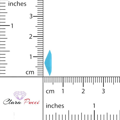 0.5 to 2.5 ct Marquise Cut Simulated Blue Turquoise December Birthstone