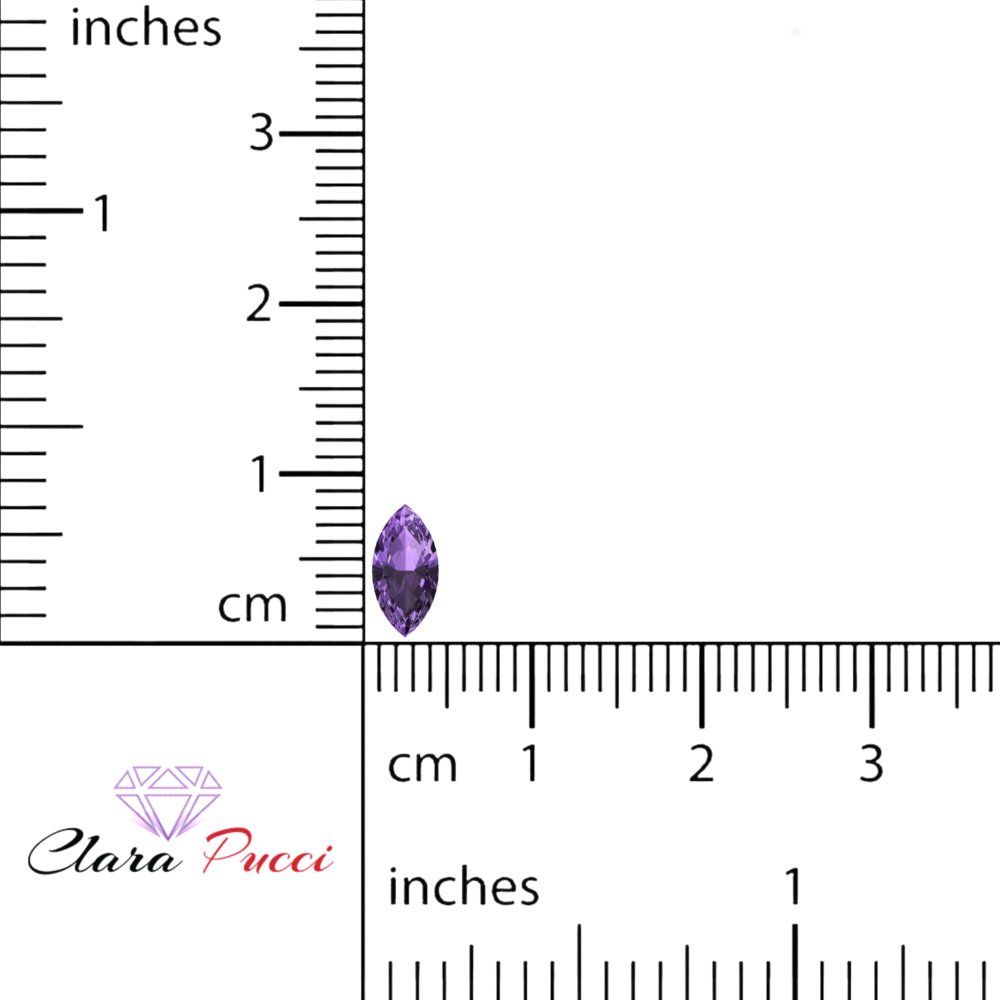 0.5 to 2.5 ct Marquise Cut Simulated Purple Alexandrite February Birthstone