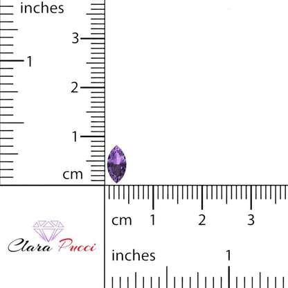 0.5 to 2.5 ct Marquise Cut Simulated Purple Alexandrite February Birthstone