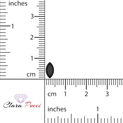 0.5 to 2.5 ct Marquise Cut Natural Black Onyx December Birthstone