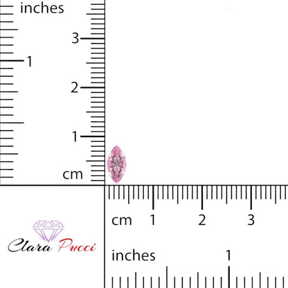 0.5 to 2.5 ct Marquise Cut Simulated Pink October Birthstone