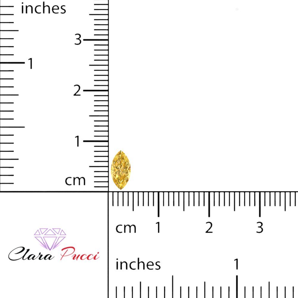 0.5 to 2.5 ct Marquise Cut Simulated Yellow November Birthstone