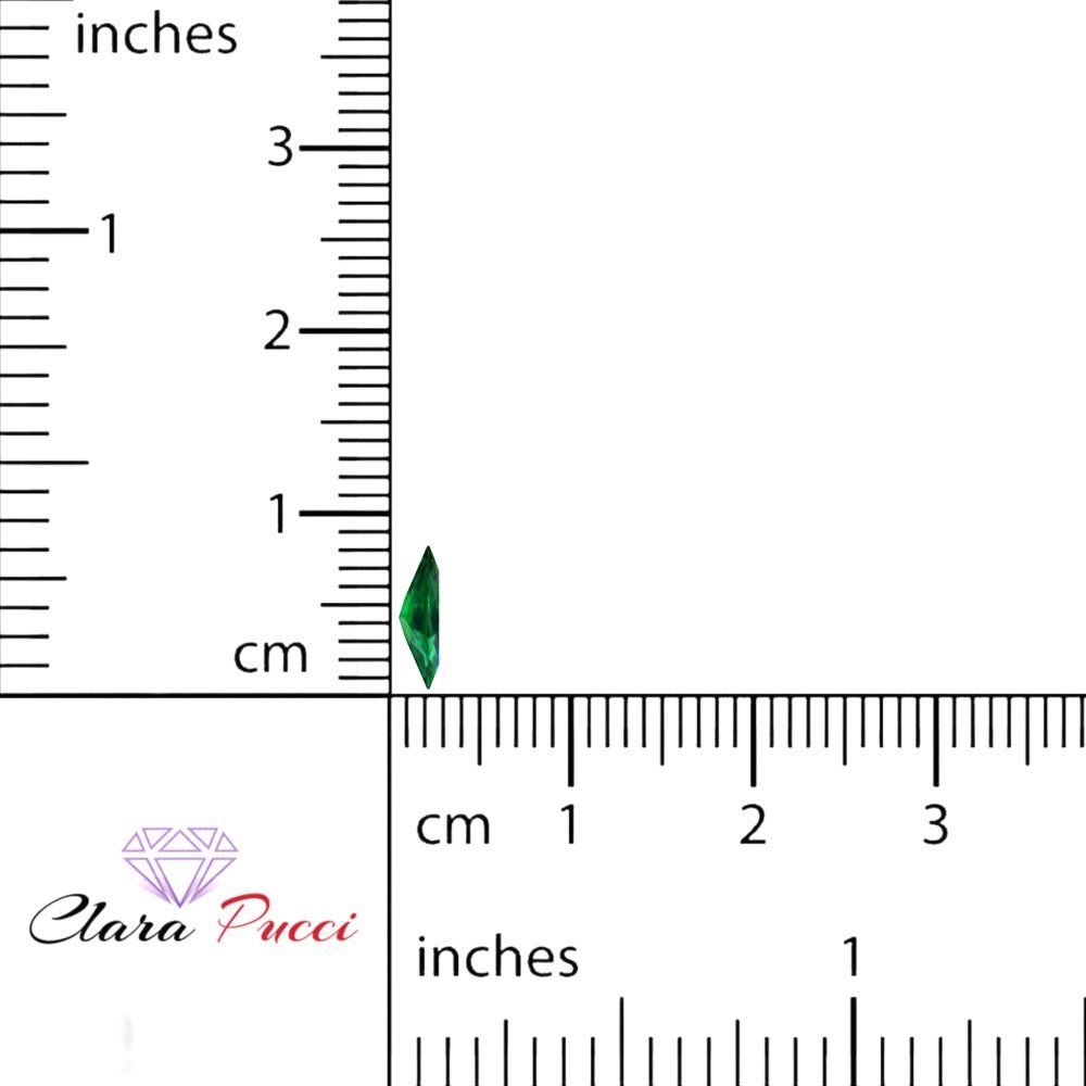 0.5 to 2.5 ct Marquise Cut Simulated Green Emerald May Birthstone