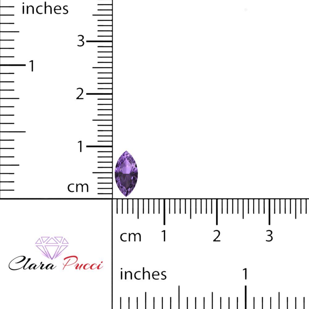 0.5 to 2.5 ct Marquise Cut Simulated Purple Alexandrite February Birthstone
