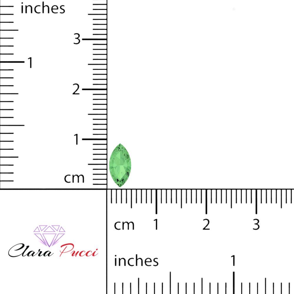 0.5 to 2.5 ct Marquise Cut Simulated Light Green August Birthstone
