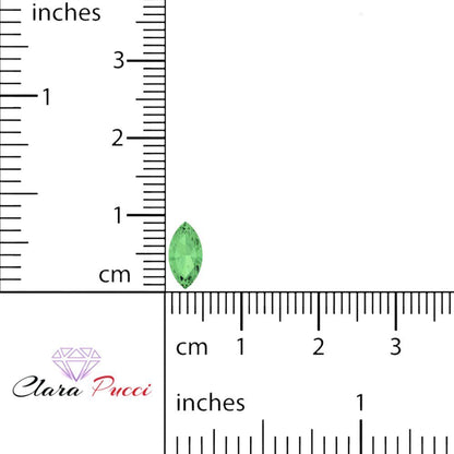 0.5 to 2.5 ct Marquise Cut Simulated Light Green August Birthstone