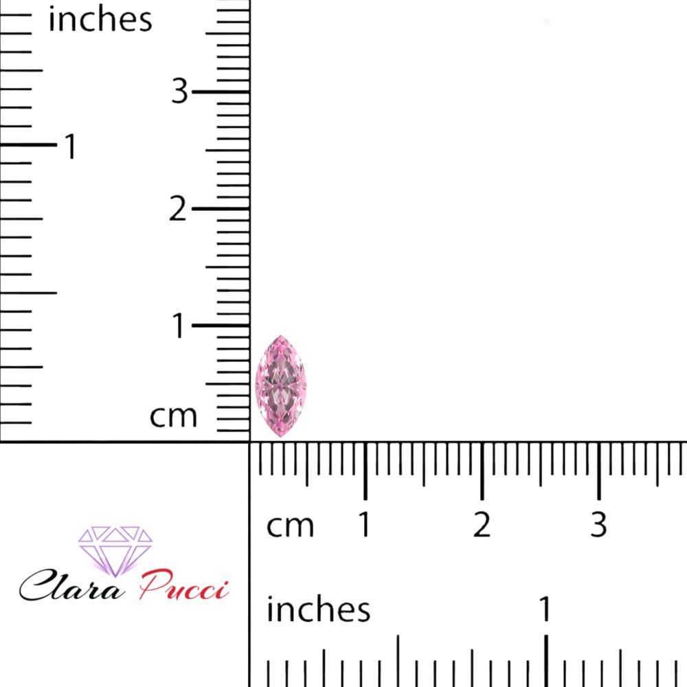 0.5 to 2.5 ct Marquise Cut Simulated Pink October Birthstone