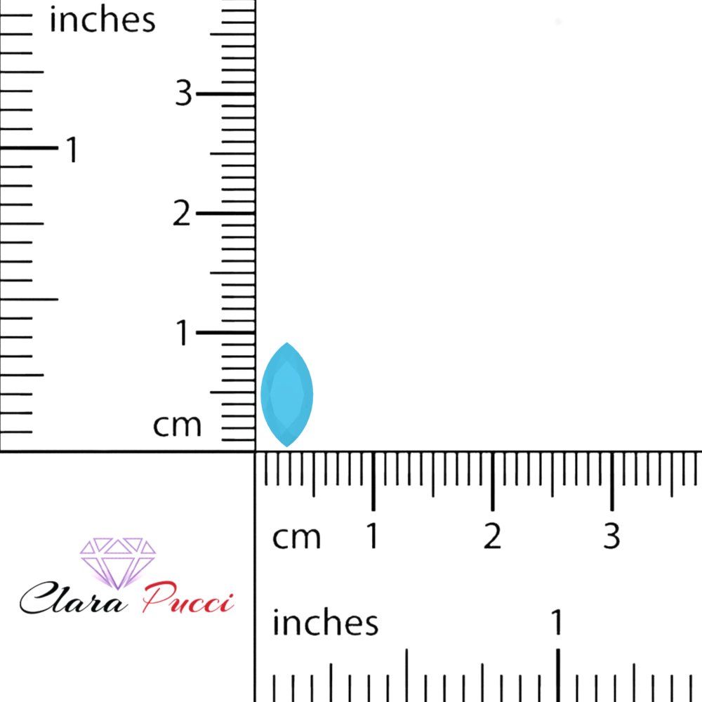 0.5 to 2.5 ct Marquise Cut Simulated Blue Turquoise December Birthstone