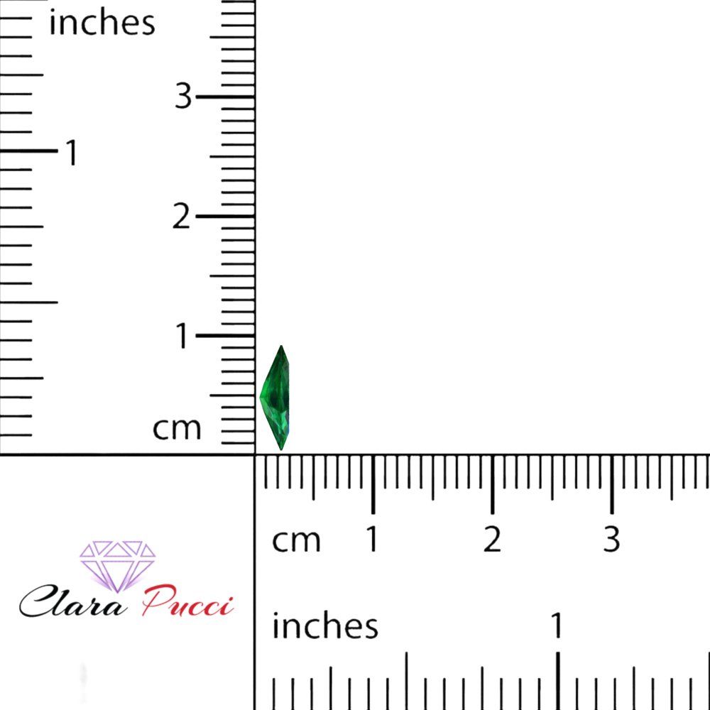 0.5 to 2.5 ct Marquise Cut Simulated Green Emerald May Birthstone
