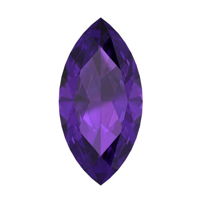 0.5 to 2.5 ct Marquise Cut Natural Purple Amethyst February Birthstone
