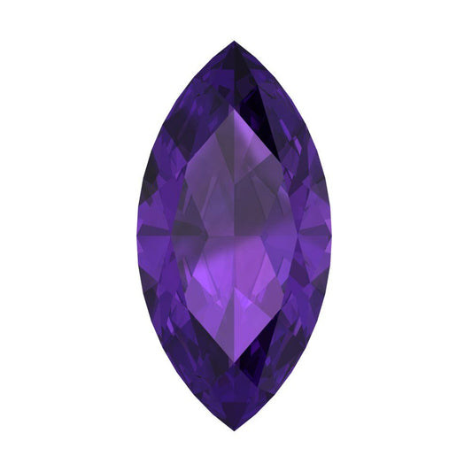 0.5 to 2.5 ct Marquise Cut Natural Purple Amethyst February Birthstone