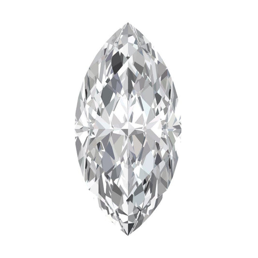 0.5 to 2.5 ct Marquise Cut Synthetic Clear White sapphire April Birthstone