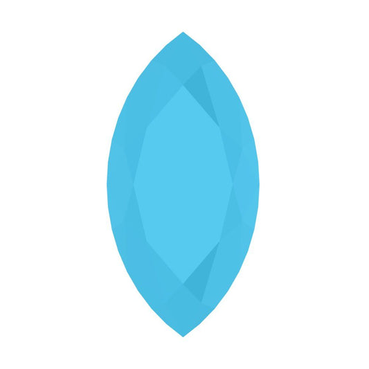 0.5 to 2.5 ct Marquise Cut Simulated Blue Turquoise December Birthstone