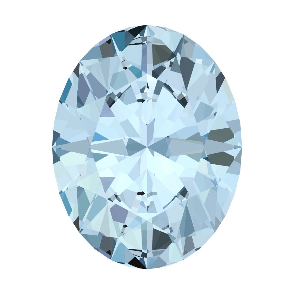 1 to 3 ct Oval Cut VVS1 Simulated Blue Aquamarine March Birthstone