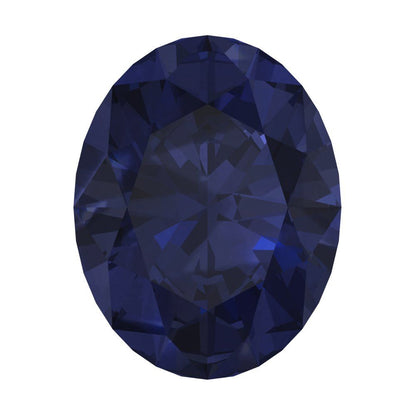 1 to 3 ct Oval Cut VVS1 Simulated Blue sapphire September Birthstone