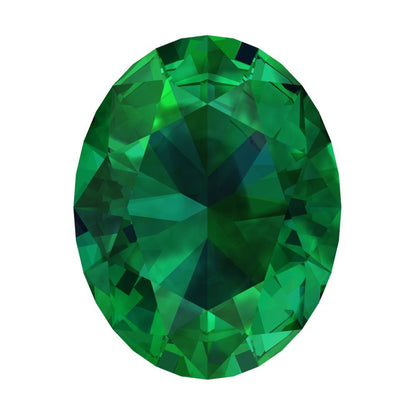 1 to 3 ct Oval Cut VVS1 Simulated Green Emerald May Birthstone