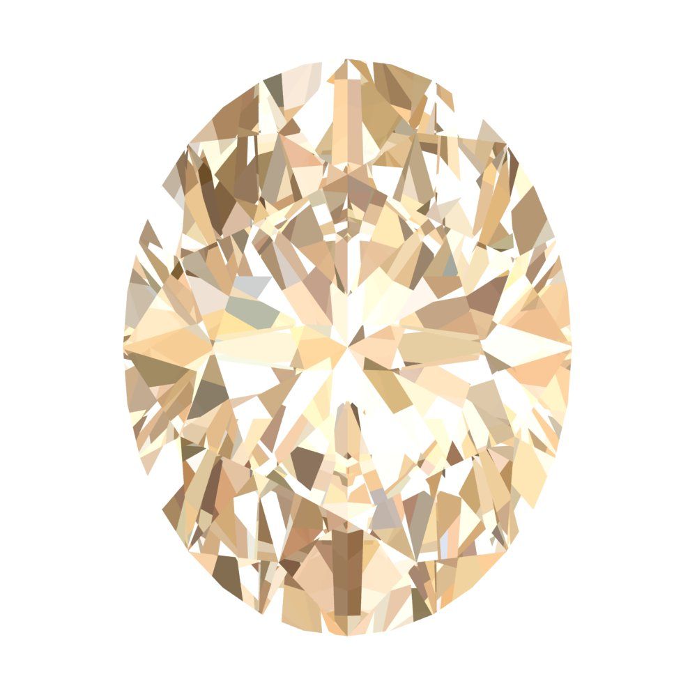 1 to 3 ct Oval Cut VVS1 Natural Brown Morganite November Birthstone