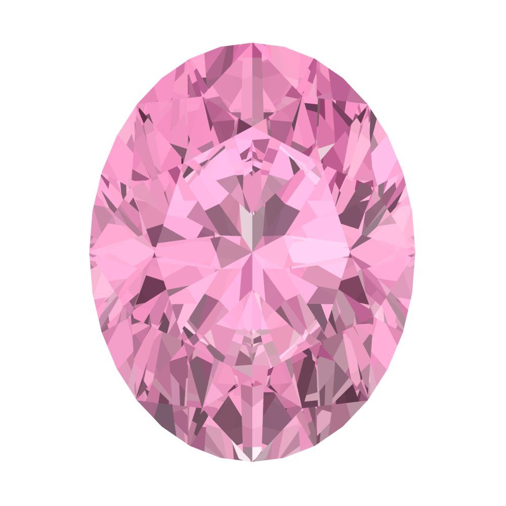 1 to 3 ct Oval Cut VVS1 Simulated Pink October Birthstone