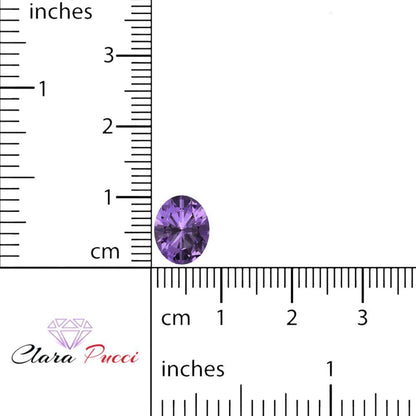 1 to 3 ct Oval Cut VVS1 Simulated Purple Alexandrite February Birthstone