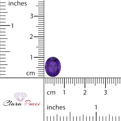 1 to 3 ct Oval Cut VVS1 Natural Purple Amethyst February Birthstone