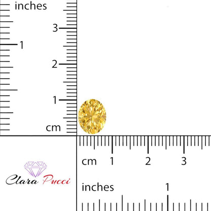 1 to 3 ct Oval Cut VVS1 Natural Yellow Citrine November Birthstone