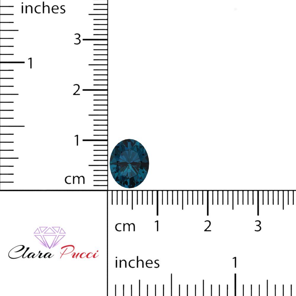 1 to 3 ct Oval Cut VVS1 Natural london blue topaz September Birthstone