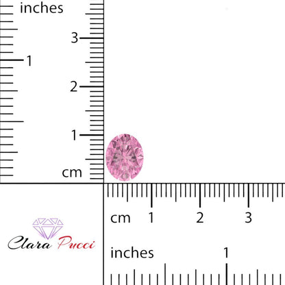 1 to 3 ct Oval Cut VVS1 Simulated Pink October Birthstone