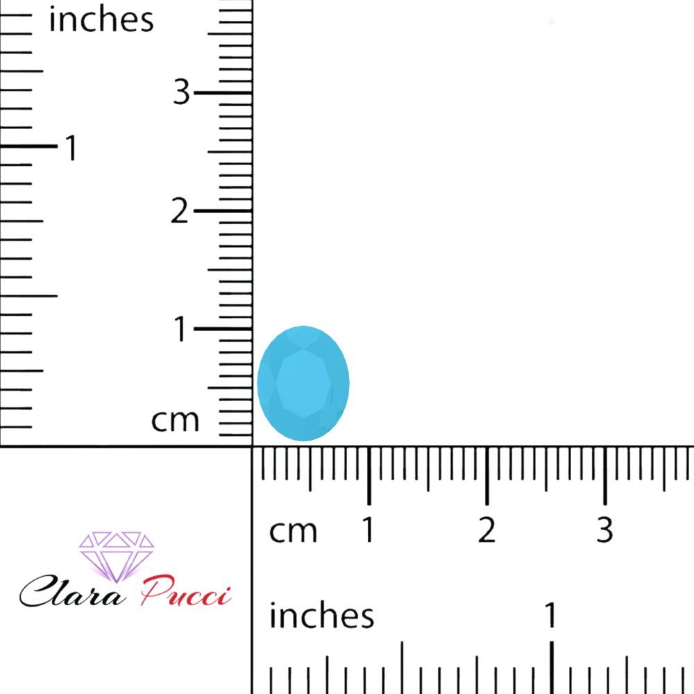 1 to 3 ct Oval Cut VVS1 Simulated Blue Turquoise December Birthstone