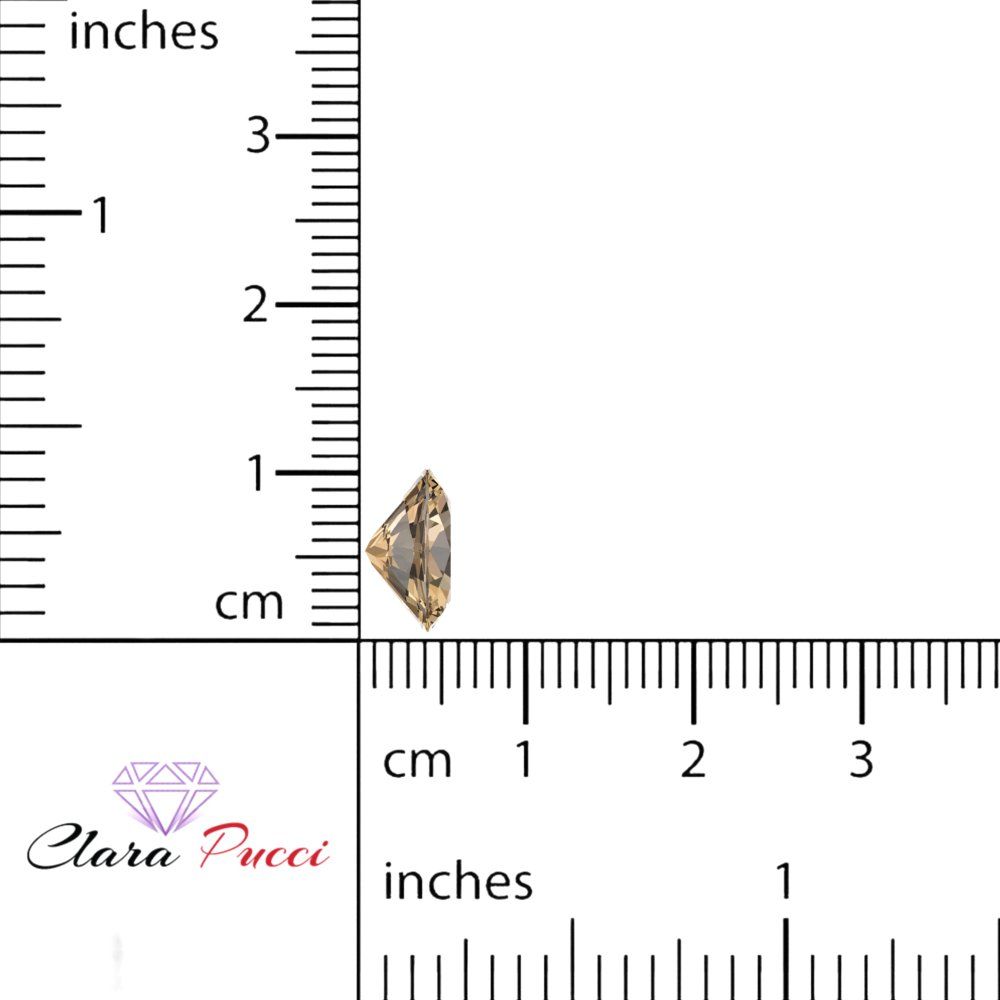 1 to 3 ct Oval Cut VVS1 Simulated Brown Champagne November Birthstone
