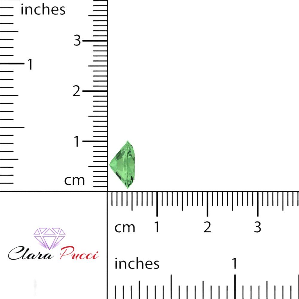 1 to 3 ct Oval Cut VVS1 Simulated Light Green August Birthstone