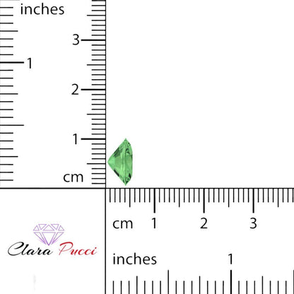 1 to 3 ct Oval Cut VVS1 Simulated Light Green August Birthstone