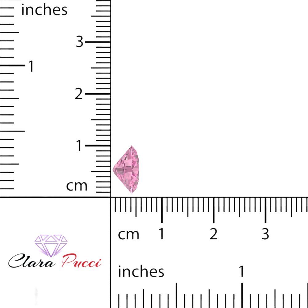 1 to 3 ct Oval Cut VVS1 Simulated Pink October Birthstone