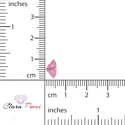 1 to 3 ct Oval Cut VVS1 Simulated Pink October Birthstone