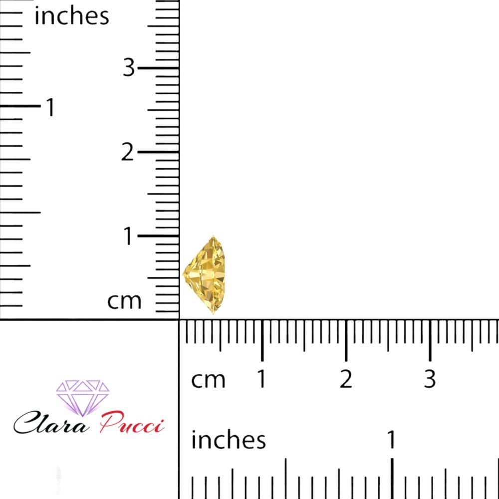 1 to 3 ct Oval Cut VVS1 Simulated Yellow November Birthstone