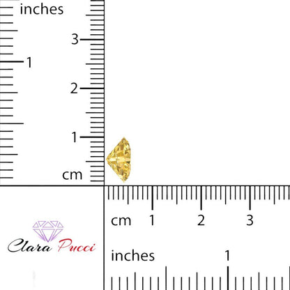 1 to 3 ct Oval Cut VVS1 Simulated Yellow November Birthstone