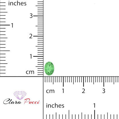 1 to 3 ct Oval Cut VVS1 Simulated Light Green August Birthstone