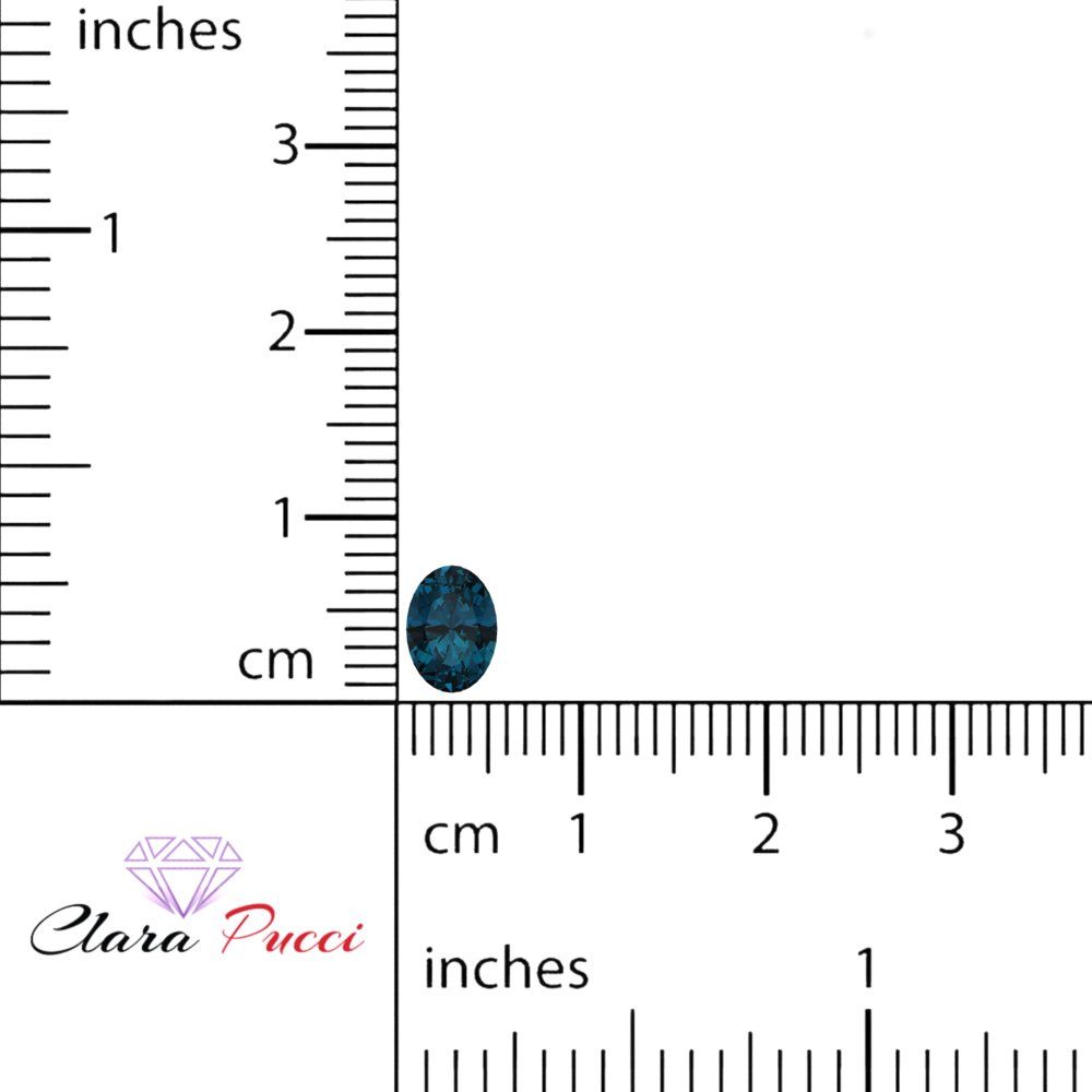 1 to 3 ct Oval Cut VVS1 Natural london blue topaz September Birthstone