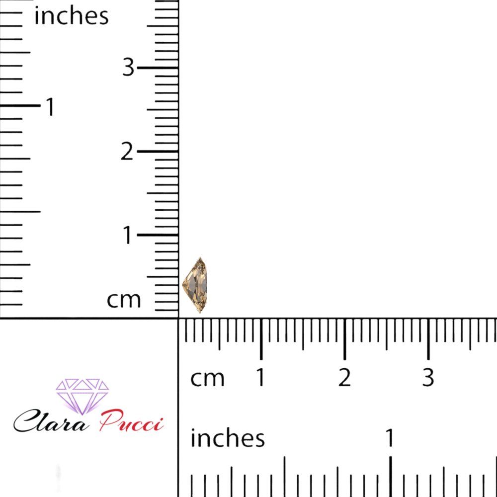 1 to 3 ct Oval Cut VVS1 Simulated Brown Champagne November Birthstone