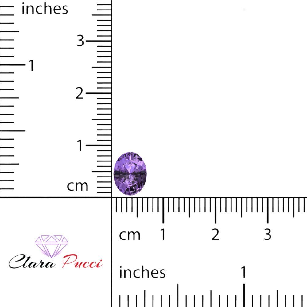 1 to 3 ct Oval Cut VVS1 Simulated Purple Alexandrite February Birthstone