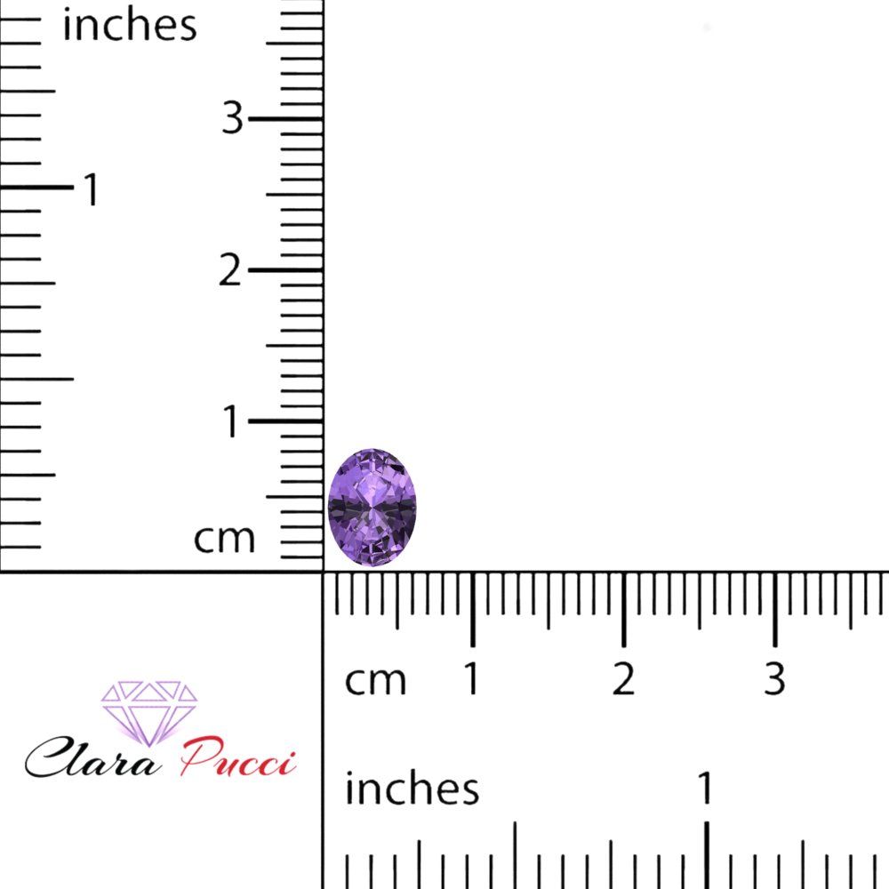 1 to 3 ct Oval Cut VVS1 Simulated Purple Alexandrite February Birthstone