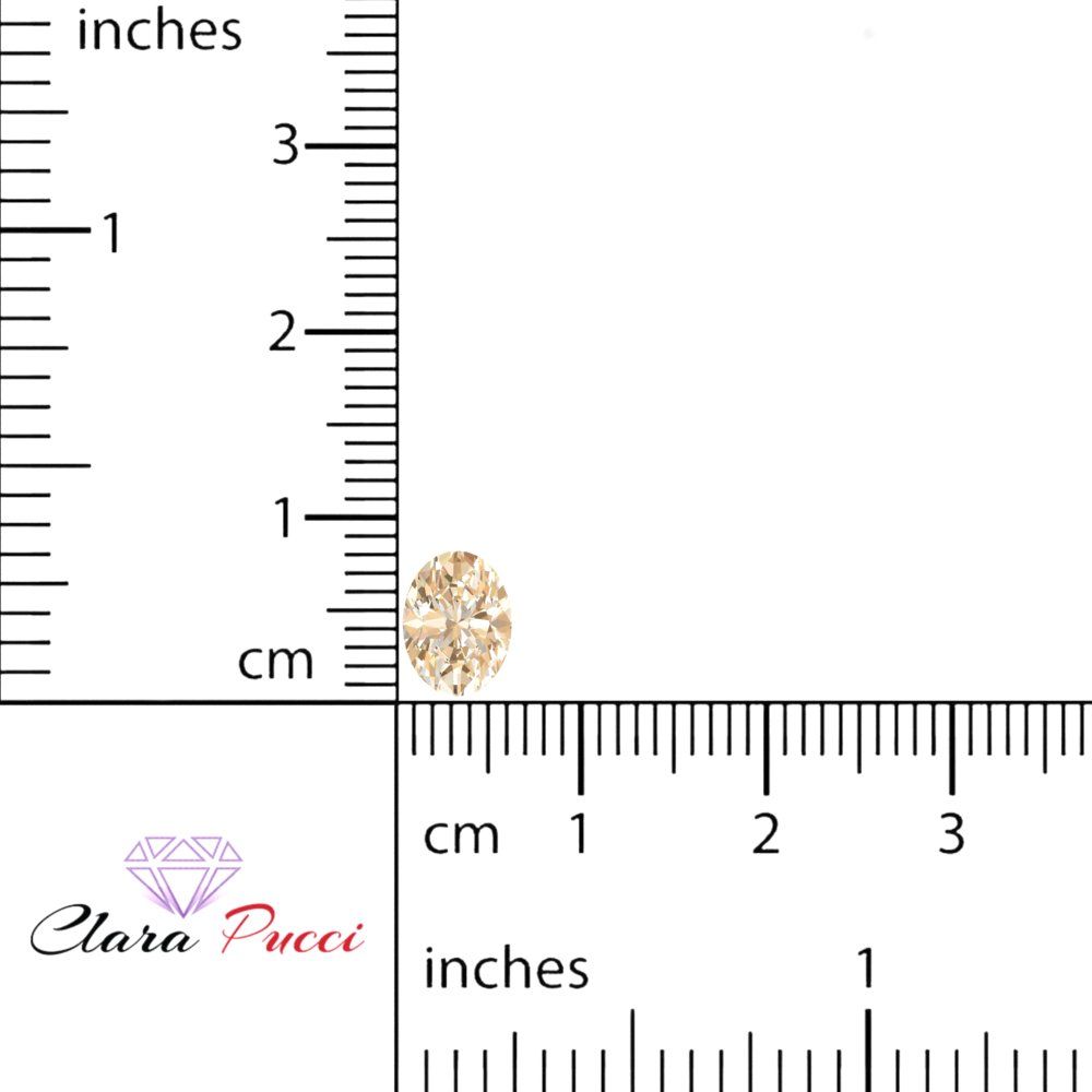 1 to 3 ct Oval Cut VVS1 Natural Brown Morganite November Birthstone