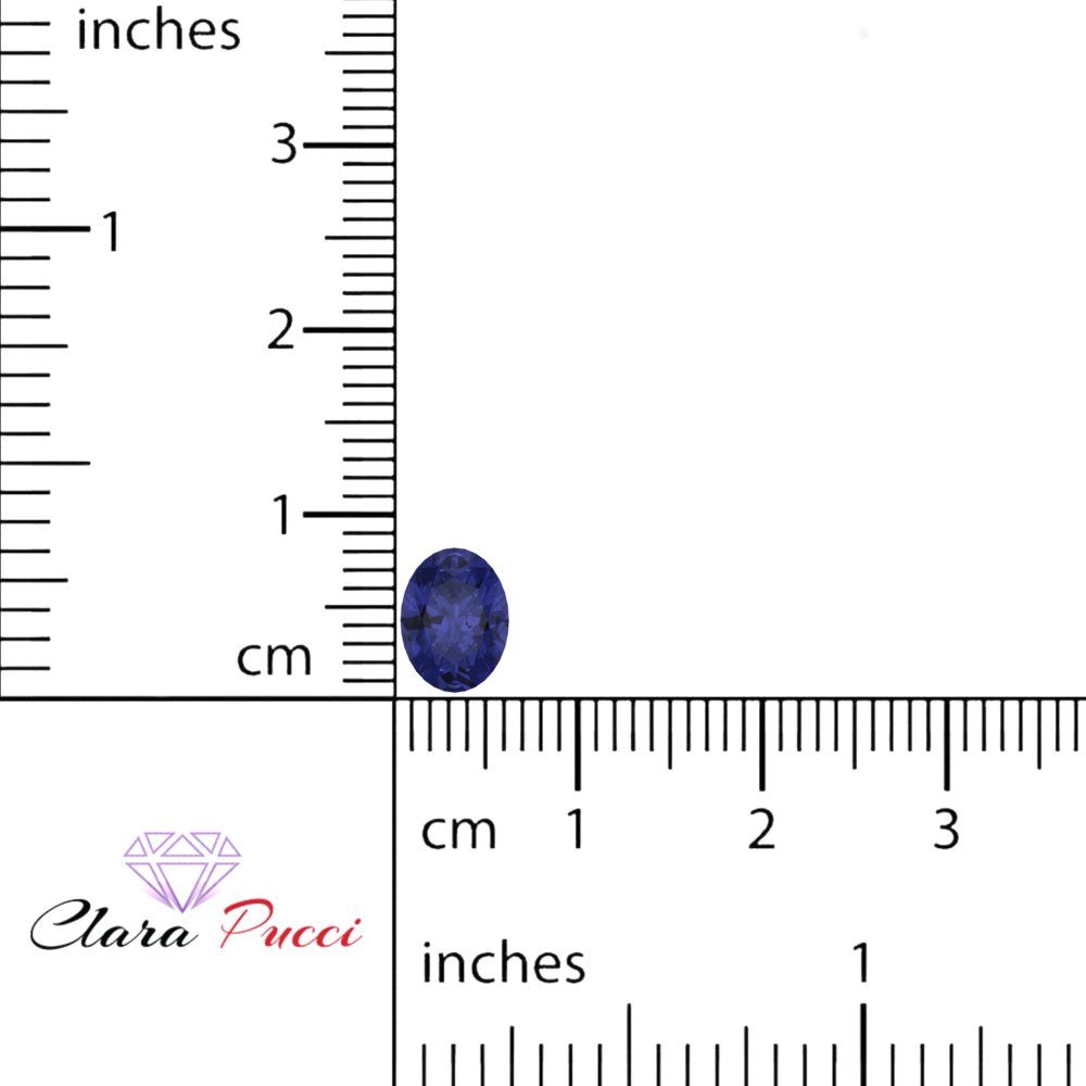 1 to 3 ct Oval Cut VVS1 Simulated Blue Tanzanite September Birthstone