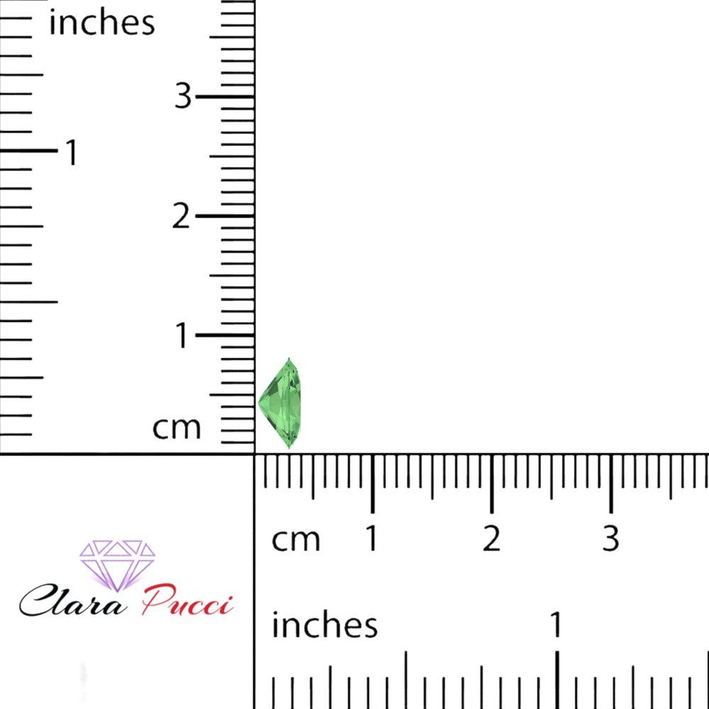 1 to 3 ct Oval Cut VVS1 Simulated Light Green August Birthstone