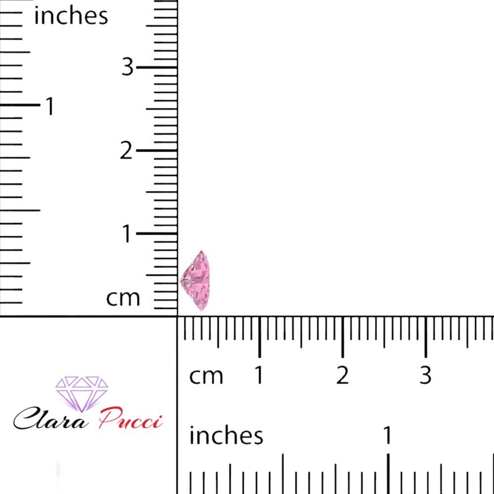 1 to 3 ct Oval Cut VVS1 Simulated Pink October Birthstone