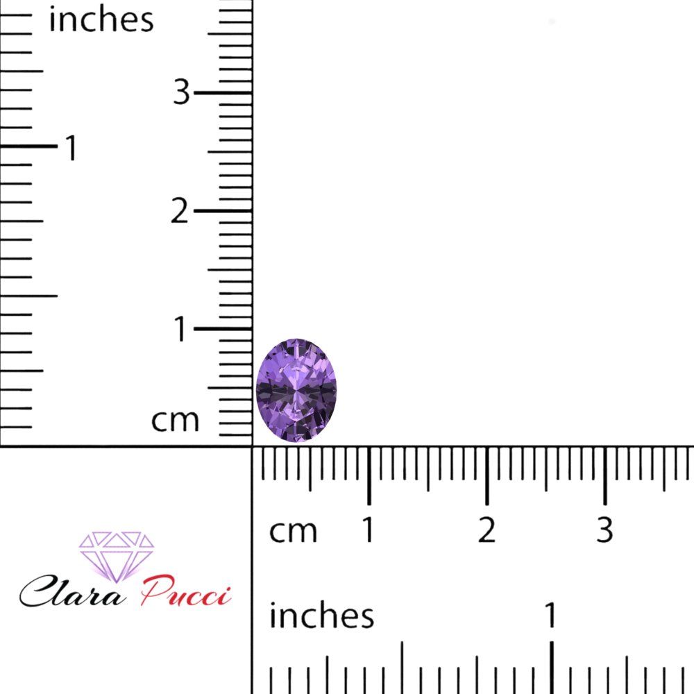 1 to 3 ct Oval Cut VVS1 Simulated Purple Alexandrite February Birthstone