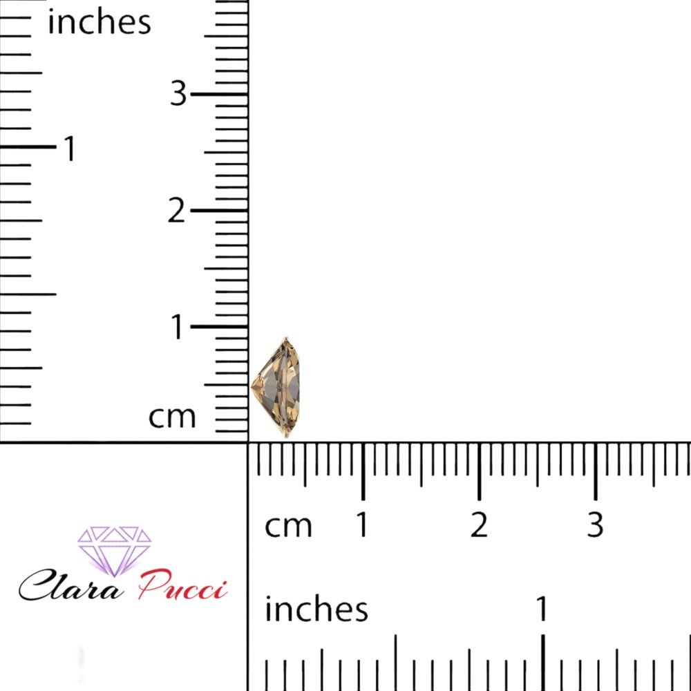 1 to 3 ct Oval Cut VVS1 Simulated Brown Champagne November Birthstone