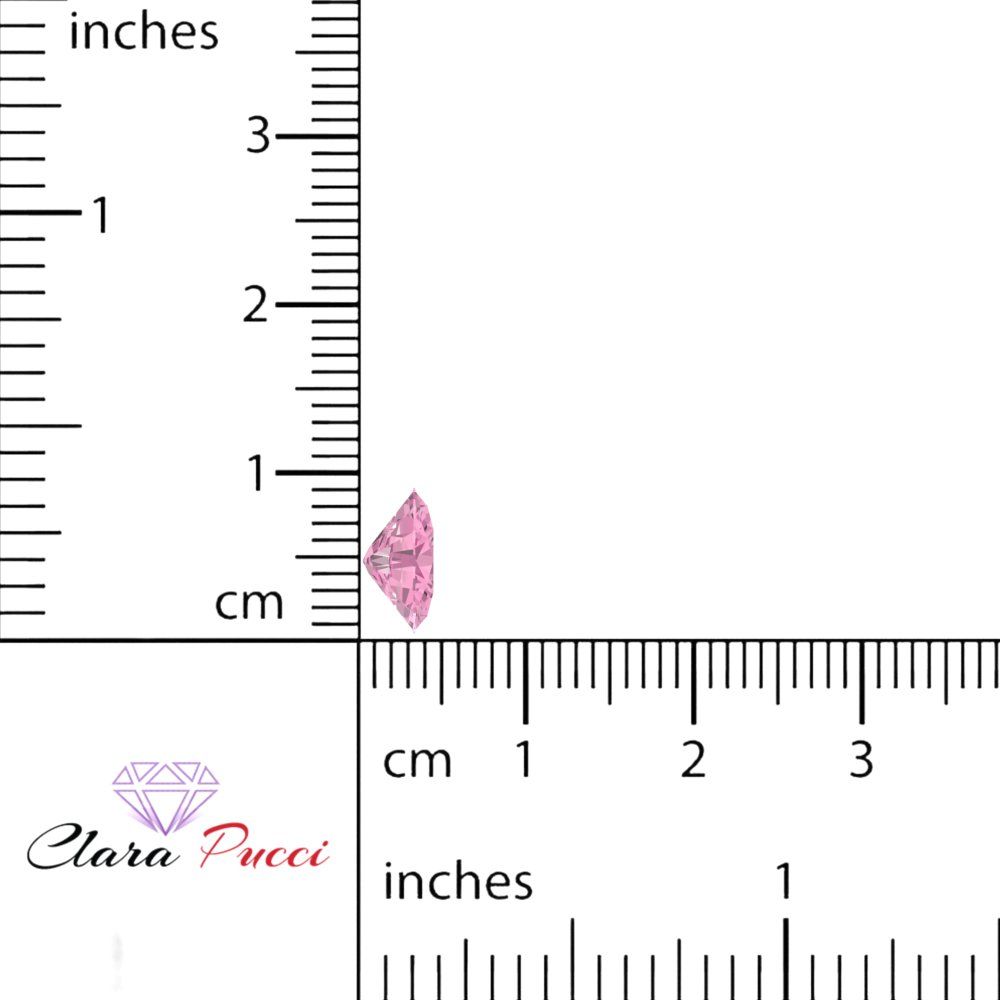 1 to 3 ct Oval Cut VVS1 Simulated Pink October Birthstone