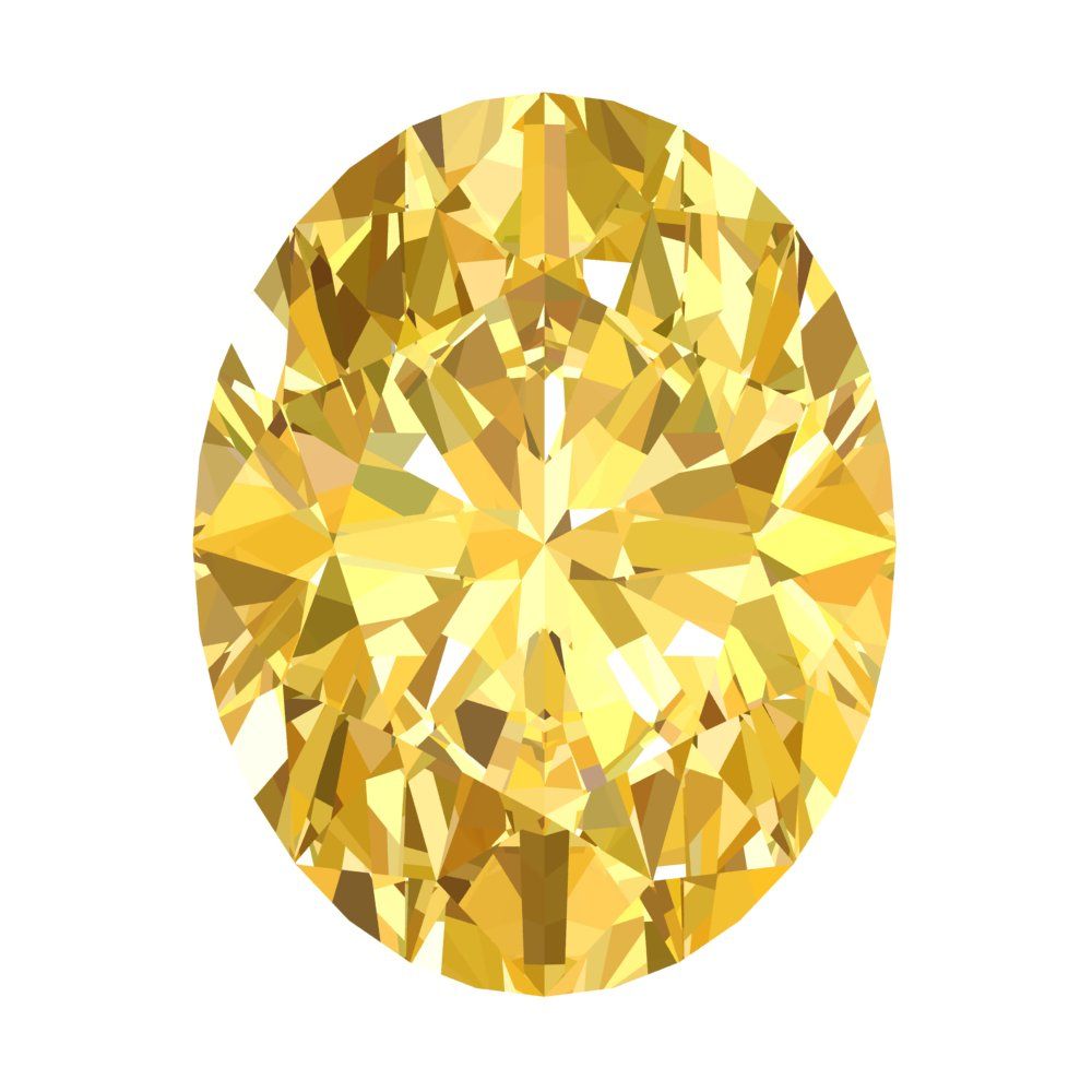 1 to 3 ct Oval Cut VVS1 Natural Yellow Citrine November Birthstone